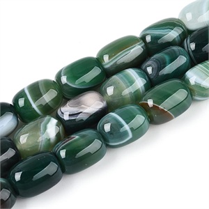 87657 BARREL SHAPE NATURAL AGATE FOR JEWELLERY 13X10mm/28Pcs//Ø1mm MULTICOLOR, ,Material SEMI PRECIOUS STONES,BEADS (0 2) ()