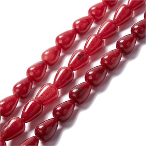 87675 NATURAL JADE PEARDROP SHAPE  FOR JEWELLERY 15X10mm/27Pcs//Ø1.5mm   BROWN COLOR,   ,Material SEMI PRECIOUS STONES,BEADS (0 5) ()