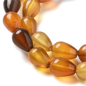 87687 NATURAL AGATE TEARDROP BEADS  FOR JEWELLERY 9X6mm/44Pcs//Ø1.2mm   MULTICOLOR,   ,Material SEMI PRECIOUS STONES,BEADS (0 2) ()