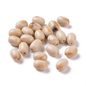87698 RESIN BEADS COLUMN/BARREL SHAPE FOR JEWELLERY/PATERIMI/MPEGLERIA 10X7mm/5Pcs//Ø1.6mm BEIGE COLOR, ,Material ,BEADS (0 26) ()