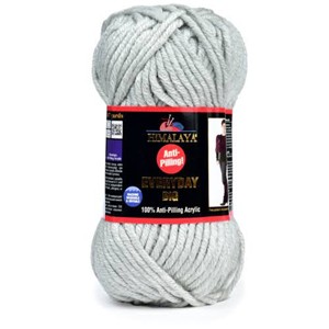 87728 Himalaya everday big anti-pilling for cardigans/sweatshirts 100gr/80meters/ (himalya) 70809-grey, 100% acrylic ,material acrylic,crochet needles 6.5,needles 6 (12 0)