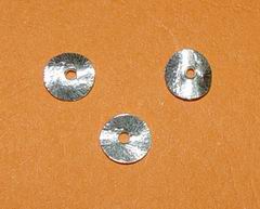CH10666 Μεταλλικές ροδέλες πλακέ  Για κόσμημα 8X1mm/10Τεμ. Αντικέ Χρώμα,   ,Συνθεση Ακρυλικό,Χάντρα (17 12) (6gr) ()