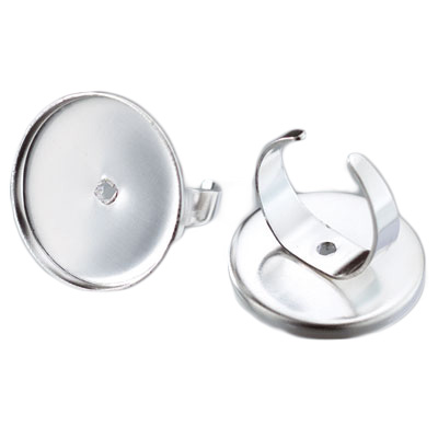 CH10973 Μεταλλικά δαχτυλίδια Με πλακέ Βάση  Για κόσμημα 30mm//2Τεμ. Μεταλλικό Χρώμα,   ,Συνθεση , (6 1) (14gr) ()