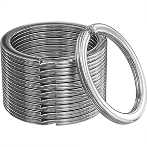 CH1199 Metal keyring holders with out chain ,for decoration 28mm//10pcs/ platinum color, flat  ,material iron,, (8 0)