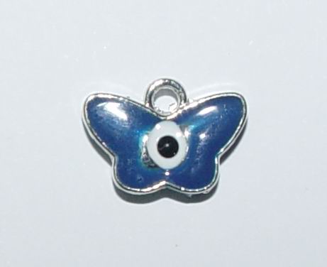 CH12034 Μεταλλικά Ματάκια πεταλούδα Για Διακόσμηση 9X13mm/3Τεμ. Σκούρο μπλέ Χρώμα, Με Ματάκια ,Συνθεση ,Κρεμαστά (27 17) (7gr) ()