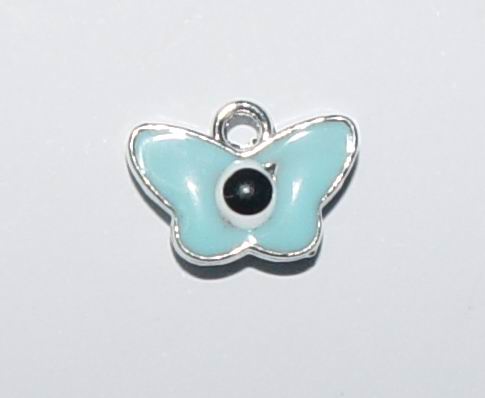 CH12035 Μεταλλικά Ματάκια πεταλούδα Για Διακόσμηση 9X13mm/3Τεμ. Γαλάζιο Χρώμα, Με Ματάκια ,Συνθεση ,Κρεμαστά (38 16) (7gr) ()