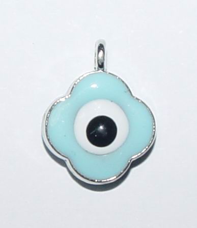 CH12036 Μεταλλικά Ματάκια Σε Σχήμα Λουλούδι Για Διακόσμηση 15X12mm/3Τεμ. Γαλάζιο Χρώμα, Με Ματάκια ,Συνθεση ,Κρεμαστά (74 12) (7gr) ()