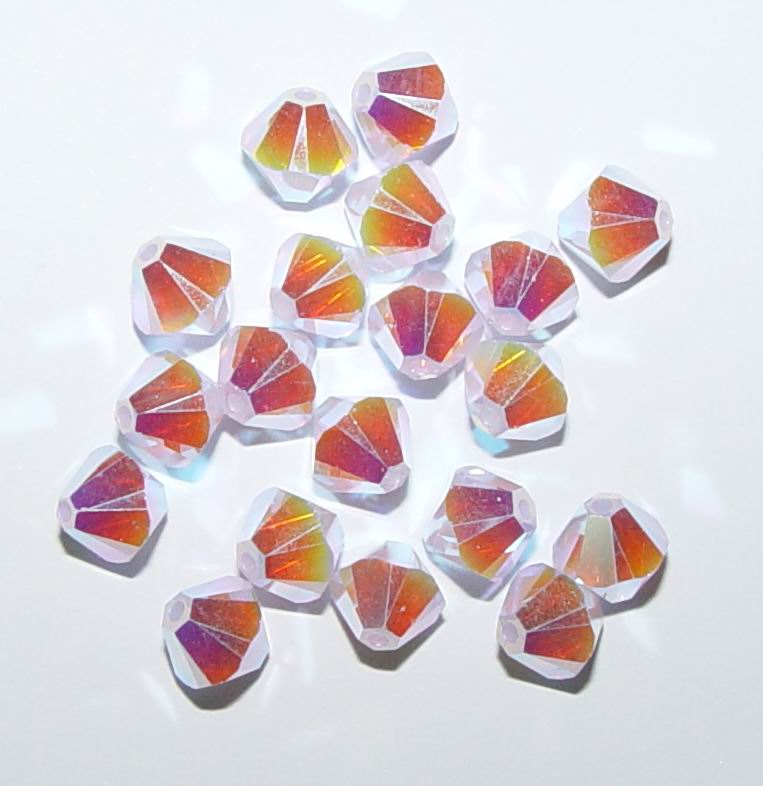 CH12149 Κρυσταλλάκια Swarovski σε Σχήμα Ρόμβος – 5301  ΓΙΑ ΚΟΣΜΗΜΑ 6mm/~50Τεμ.   VIOLET OPAL AB2,   ,ΣΥΝΘΕΣΗ ,ΧΑΝΤΡΑ (5 0) (gr) ()