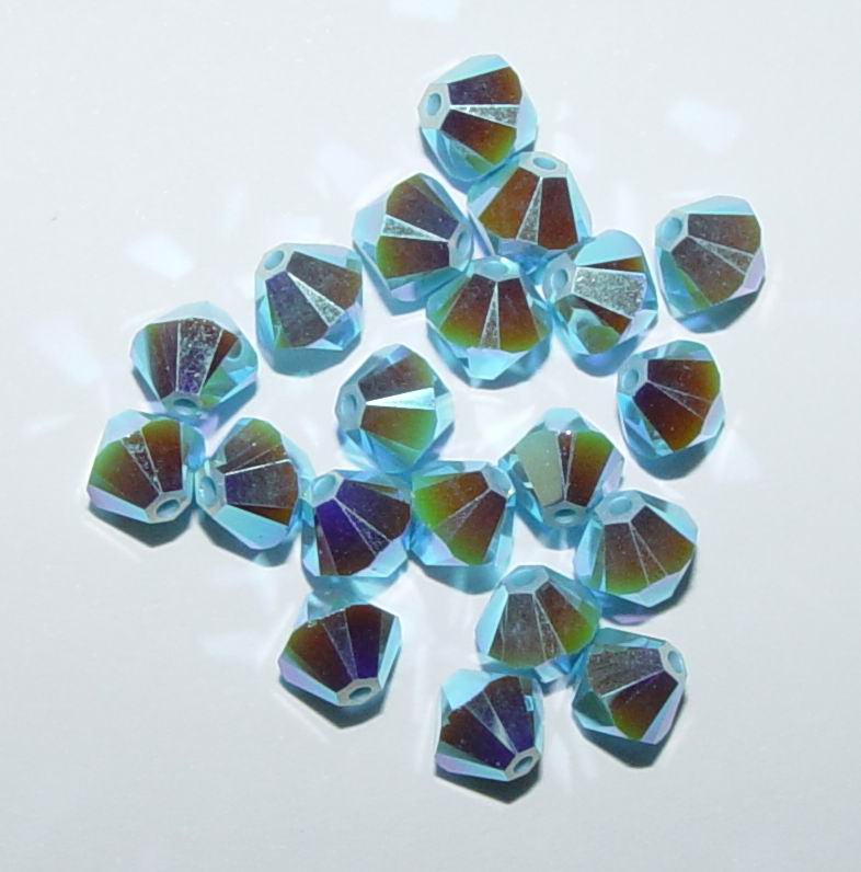 CH12152 Κρυσταλλάκια Swarovski σε Σχήμα Ρόμβος – 5301  ΓΙΑ ΚΟΣΜΗΜΑ 6mm/~200Τεμ.   TURQUOISE AB2,   ,ΣΥΝΘΕΣΗ ,ΧΑΝΤΡΑ (7 0) (gr) ()