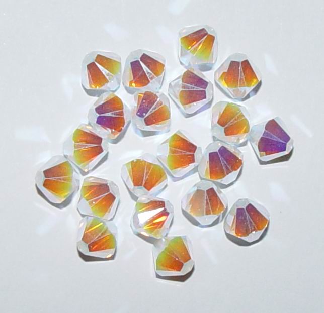 CH12158 Κρυσταλλάκια Swarovski σε Σχήμα Ρόμβος – 5301  ΓΙΑ ΚΟΣΜΗΜΑ 6mm/~50Τεμ.   WHITE OPAL AB2,   ,ΣΥΝΘΕΣΗ ,ΧΑΝΤΡΑ (4 0) (gr) ()
