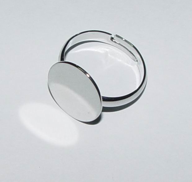 CH12204 Μεταλλικά Δαχτυλίδια με πλακέ βάση  Για κόσμημα 14mm//2Τεμ. Επίχρυσο Χρώμα, Ρυθμιζόμενα  ,Συνθεση , (13 25) (7gr) ()