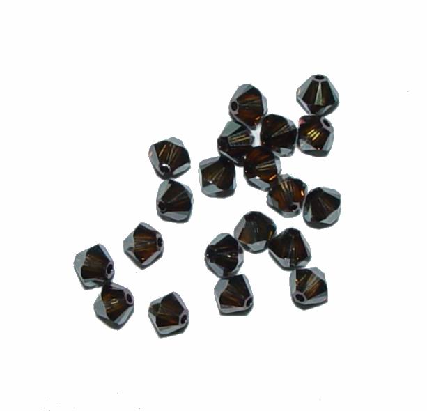 CH12489 Κρυσταλλάκια Swarovski σε Σχήμα Ρόμβος – 5301  Για κόσμημα 4mm//20Τεμ. BRONZE SHADE 2x,   ,Συνθεση ,Χάντρα (4 0) (gr) ()