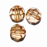 CH12725 ACRYLIC BEADS ROUND FACETED FOR JEWELLERY 10mm/60Pcs/ BROWN COLOR, FACETED ,Material ,BEADS (2 0) ()