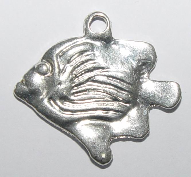 CH14291 Μενταγιόν Ορειχάλκινα Ψαράκια ,25X28mm/2Τεμ. ,Αντικέ Χρώμα,Πλακέ (54 0) (gr) ()