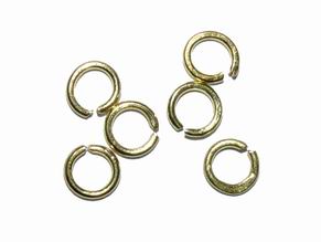 CH14756 Κρικάκια Μεταλλικά Στρόγγυλα Ανοικτά ,6X1mm/145Τεμ. ,Επίχρυσο Χρώμα,1.00mm Πάχος (3 0) (18gr) ()