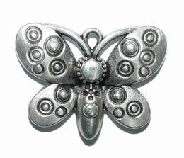 CH14869 Μενταγιόν Ορειχάλκινα Πεταλουδίτσες ,23X30mm/1Τεμ.,Αντικέ Χρώμα (56 0) (gr) ()