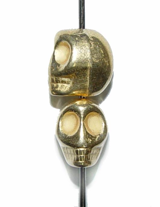 CH15215 Μεταλλικές Νεκροκεφαλές  Για κόσμημα 10X13mm/1Τεμ. Επίχρυσο Χρώμα,   ,Συνθεση ,Χάντρα (41 10) (9gr) ()