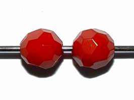 CH15745 Acrylic Round Faceted Beads ,For Jewellery 8mm/100Pcs/ Red Color, Faceted  ,Material Acrylic,,Beads (21 22) ()