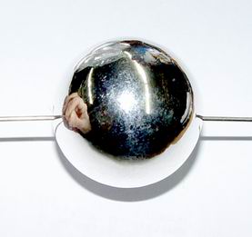 CH15805 Ακρυλικές χάντρες στρόγγυλες ΜΠΙΛΙΑ ΓΙΑ ΚΟΣΜΗΜΑ 25mm/1Τεμ. ΕΠΑΡΓΥΡΟ ΧΡΩΜΑ,   ,Συνθεση Ακρυλικό,Χάντρα (7 12) (gr) ()