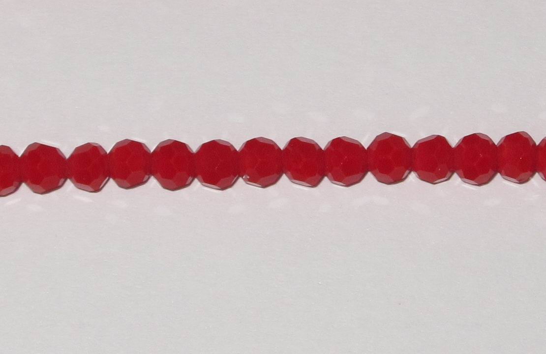 CH16084 ROUND FACETED GLASS BEADS  FOR JEWELLERY 4MM/89PCS/   CORAL COLOR,   ,MATERIAL GLASS,,BEADS (9 1) ()