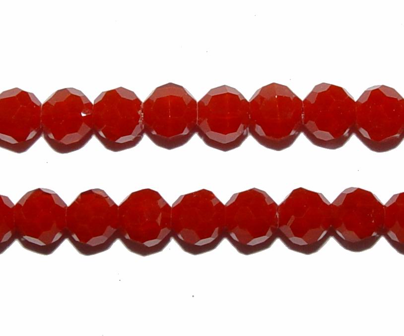 CH16086 ROUND FACETED GLASS BEADS FOR JEWELLERY 6MM/60PCS RED COLOR,   ,MATERIAL ,,BEADS (21 4) ()