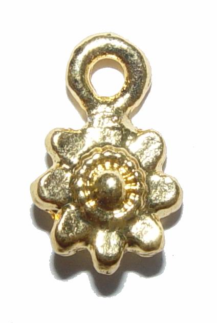 CH16650 Μεταλλικά λουλούδια  Για κόσμημα 17X11mm/5Τεμ. Επίχρυσο Χρώμα,   ,Συνθεση ,Κρεμαστά (34 20) (14gr) ()