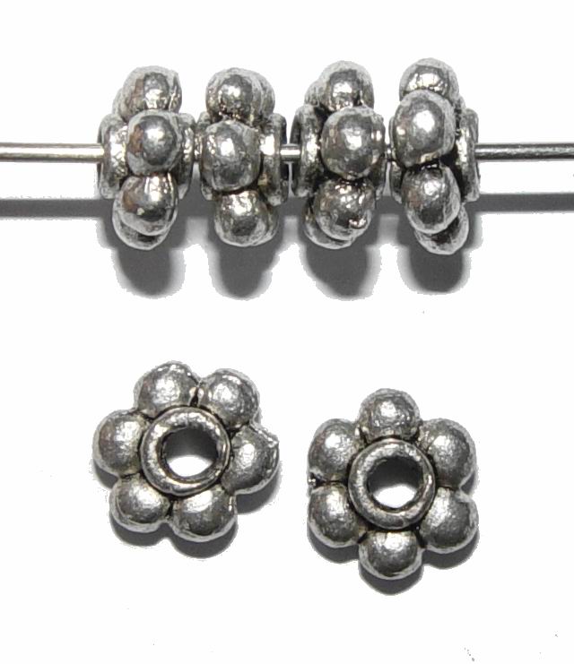 CH16716 Μεταλλικά διακοσμητικά λουλουδάκια Για κόσμημα 9X4mm/5Τεμ. Αντικέ Χρώμα, ,Συνθεση ,Χάντρα (56 0) (gr) ()