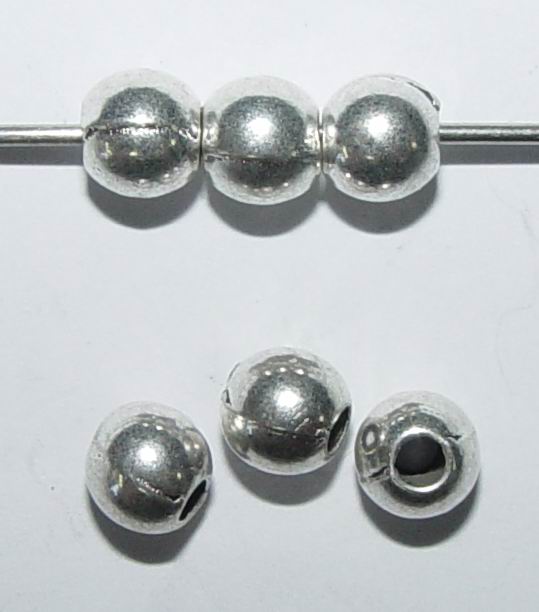 CH16718 Μεταλλικές στρόγγυλες χάντρες  Για κόσμημα 6mm//20Τεμ. Αντικέ Χρώμα,   ,Συνθεση ,Χάντρα (42 43) (gr) ()