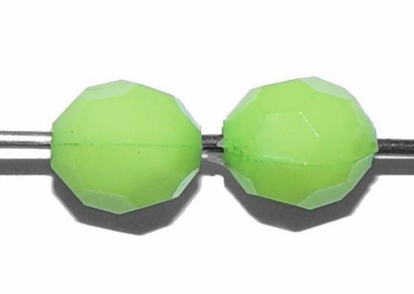 CH16915 Acrylic Round Faceted Beads ,For Jewellery 10mm/50Pcs/ Green Color,   ,Material Acrylic,,Beads (36 138) ()