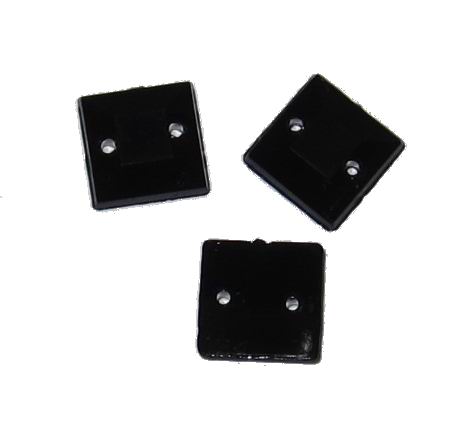 CH17599 Sew-on Acrylic Stones ,For Sewing 8X8mm/10Pcs/ ,Electroplated With 2 Holes ,Material Glass,,Sewing (2 0) ()