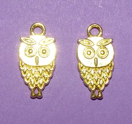CH17844 Μεταλλικές Κουκουβάγιες Για Κόσμημα/Διακόσμηση 18X9mm/5Τεμ. Επίχρυσο Χρώμα, ,Συνθεση Κράμα (μείγμα),Ζώα,Κρεμαστά (18 0) (10gr) ()
