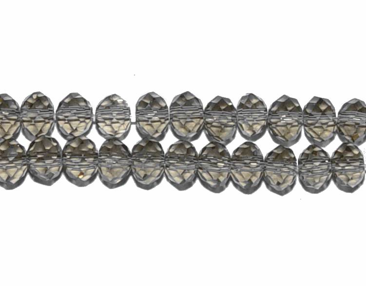 CH18068  ΓΥΑΛΙΝΕΣ ΧΑΝΤΡΕΣ ΡΟΔΕΛΑ ΜΕ ΕΔΡΕΣ  ΓΙΑ ΚΟΣΜΗΜΑ 6X4mm/~100Τεμ.   ΓΚΡΙΖΟ ΧΡΩΜΑ, ΜΕ ΕΔΡΕΣ  ,ΣΥΝΘΕΣΗ ΓΥΑΛΙ,ΧΑΝΤΡΑ (0 4) (22gr) ()