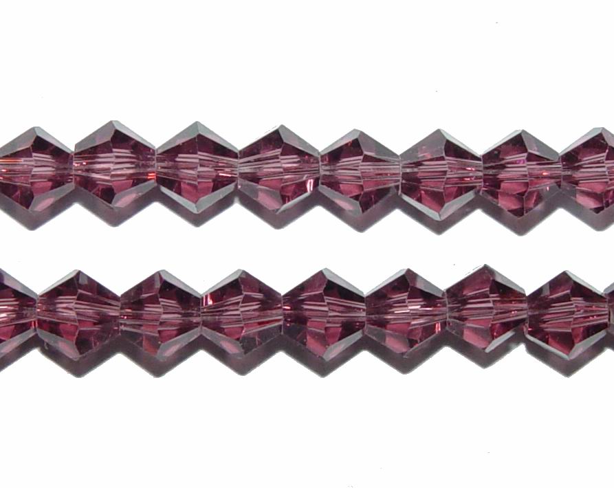 CH18076 BICONE GLASS BEADS FOR JEWELLERY 6mm/62Pcs/ LILAC COLOR, ,Material GLASS,,BEADS (43 15) ()