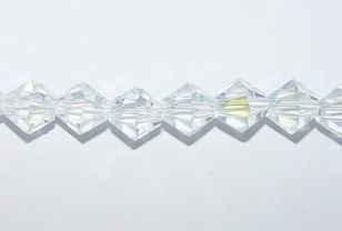 CH18087 Bicone Glass Beads For Jewellery 6mm//65Pcs Crystal AB,   ,Material Glass,,Beads (22 12) ()