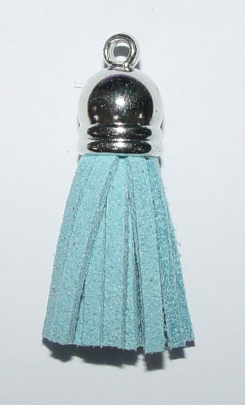 CH18474 Φούντες Υφασμάτινες Με Seude Για Κόσμημα/Διασκόσμηση 36mm/1Τεμ. Μπλέ Χρώμα, ,Συνθεση , (1 0) (gr) ()