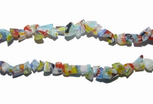 CH18822 Γυάλινα Millifiori Chips ,8,5mm/90CM/STR,Πολύχρωμο (24 12) (34gr) ()