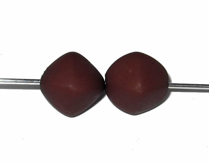 CH19136 Χάντρες/Διαχωριστικές Χάντρες Ακρυλικές Ακανόνιστο ,12mmØ1,5mm/36Τεμ. ,Καφέ Χρώμα,Frosted Opaque (0 106) (28gr) ()