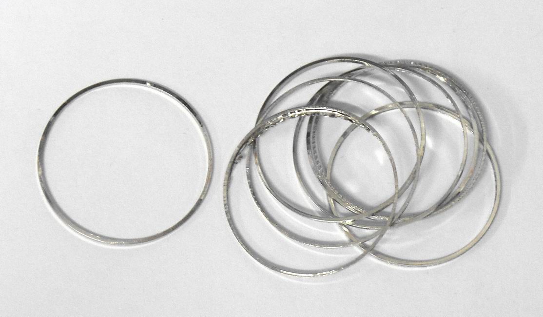 CH1976 Μεταλλικά κλειστά κρικάκια  Για κόσμημα 28X1.2mm/~25Τεμ. Μεταλλικό Χρώμα,   ,Συνθεση , (12 16) (14gr) ()