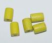 CH2048 Beads and Spacers Wooden Cylinder/Column,Tubes ,8X5mmØ1,7mm/200Pcs ,Yellow Color (13 15) ()