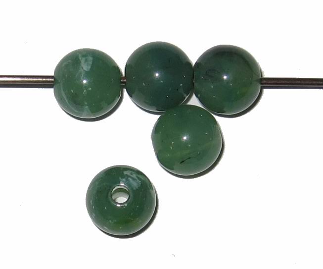 CH21039 Ακρυλικές Χάντρες στρόγγυλες μπίλια Για κόσμημα 10mm//5Τεμ. Πράσινο Χρώμα, ,Συνθεση Ακρυλικό,Χάντρα (8 0) (28gr) ()