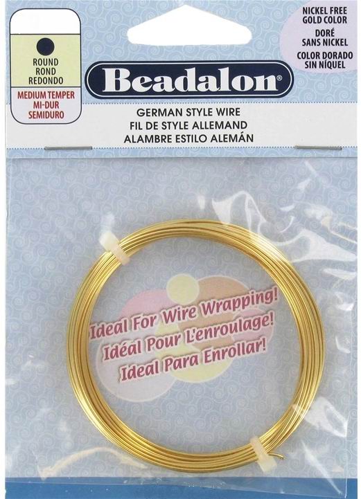 CH21220 Σύρματα Μεταλλικά στρόγγυλο ,0,8mm/20gauge/6Μέτρ. ,Επίχρυσο Χρώμα,0.8mm Πάχος (1 0) (39gr) ()