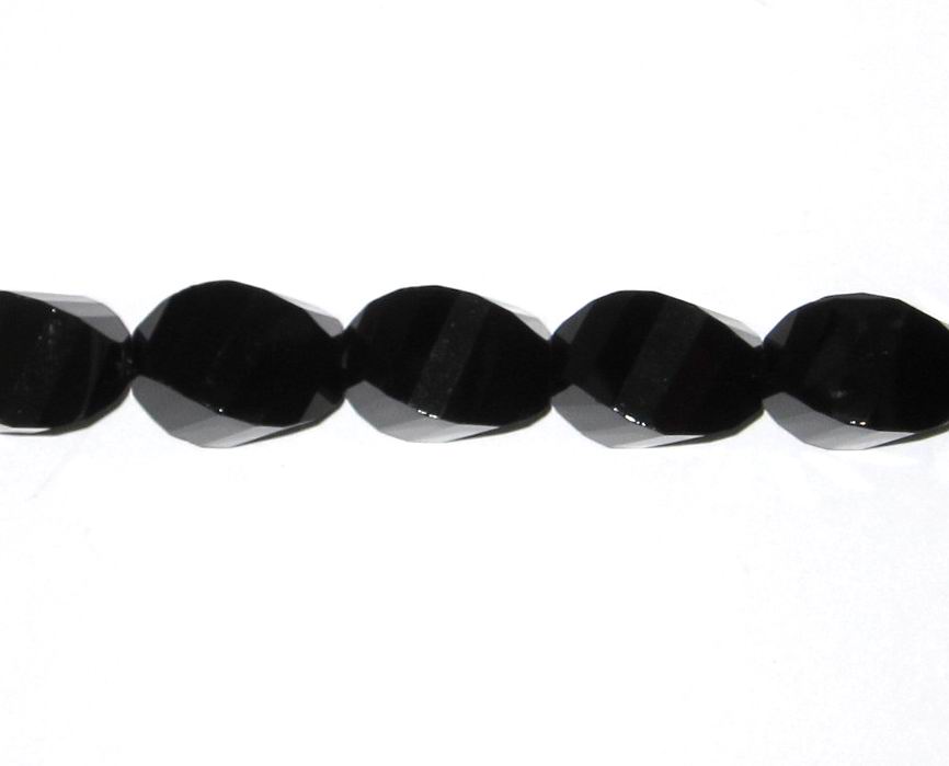 CH21466 NATURAL STONE BLACK ONYX  FOR NECKLACES 13X18MM/20PCS/   BLACK COLOR,   ,MATERIAL ,,BEADS (12 0) ()