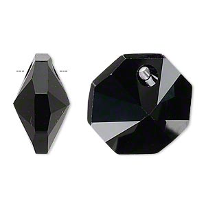 CH21749 Swarovski Rivoli  Για κόσμημα 12mm//1Τεμ. JET,   ,Συνθεση ,Χάντρα (21 0) (gr) ()