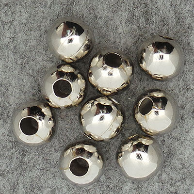 CH2196 Μεταλλικές στρόγγυλες χάντρες  Για κόσμημα 12mm/~28Τεμ. Μεταλλικό Χρώμα,   ,Συνθεση ,Χάντρα (7 10) (70gr) ()