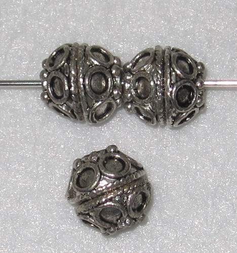 CH22117 Μεταλλικες Διακοσμητικές Χάντρες  Για κόσμημα 12mm//2Τεμ. Αντικέ Χρώμα,   ,Συνθεση ,Χάντρα (39 16) (14gr) ()