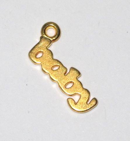 CH22401 Μεταλλικά μενταγιόν με λέξεις ‘Baby’ Για Βάπτιση,Μπομπονιέρες 23X10mm/2Τεμ. Επίχρυσο Χρώμα,   ,Συνθεση , (98 20) (6gr) ()