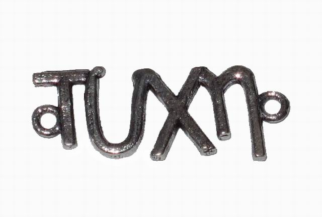 CH22579 Μεταλλικές Ευχές   22X8mm/2Τεμ.  (“TYXH”) ΑΝΤΙΚΕ ΧΡΩΜΑ,   ,ΣΥΝΘΕΣΗ , (17 17) (gr) ()