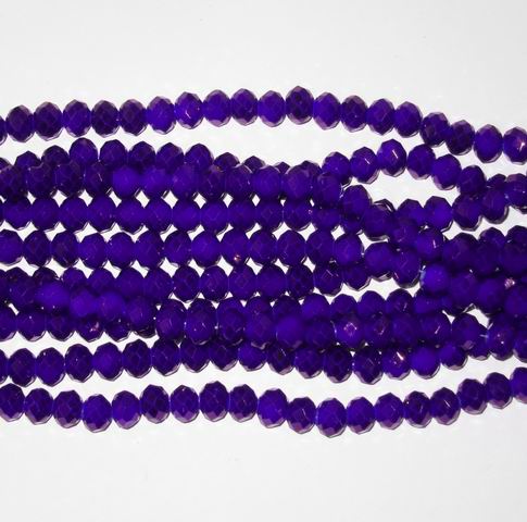 CH22666 Rondelle faceted glass beads For Jewellery 8X6mm/73Pcs Blue Color,   ,Material Glass,,Beads (5 3) ()
