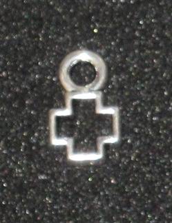 CH24667 Μεταλλικά σταυρουδάκια φιγούρα Για Βάπτιση,Μπομπονιέρες 12X8mm/10Τεμ. Αντικέ Χρώμα, ,Συνθεση Ξύλο,Βάπτιση,Κρεμαστά (54 39) (8gr) ()