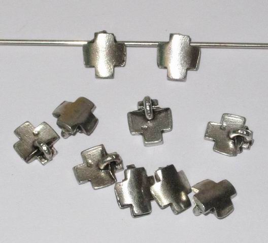 CH25125 Σταυροί Μεταλλικός Φιγούρα ,9X8,5mm/5Τεμ.,Αντικέ Χρώμα (57 35) (6gr) ()